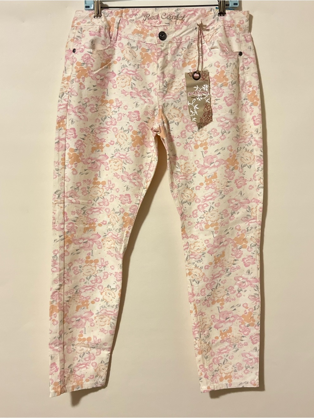 Red Camel AVA Fit Women’s Size 13 Pink Multicolor Skinny Stretch Jeans NWT - Picture 10 of 12